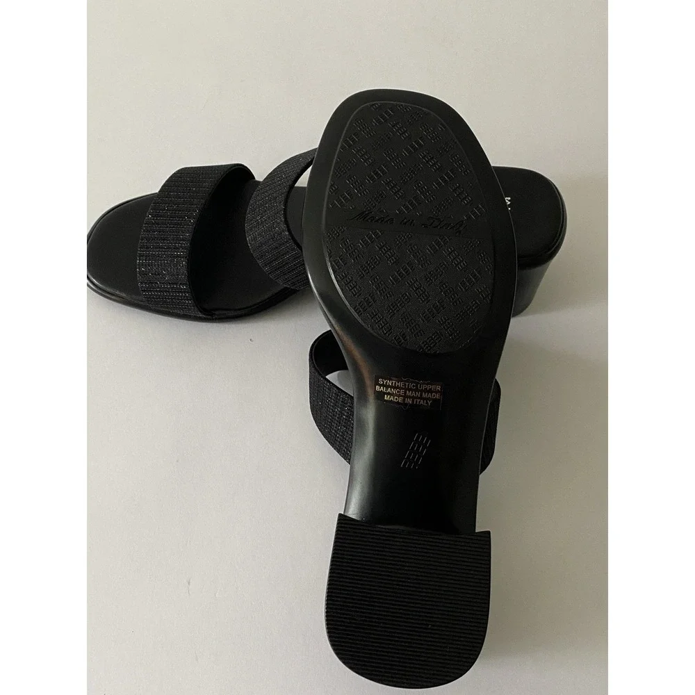 Italian Shoemakers Frannie Womens Sz 9 Chunky Block Heel Strapped Sandal Formal